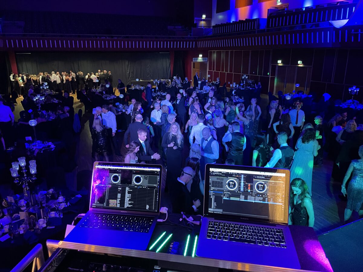 Complete DJ and lighting hire setup for event